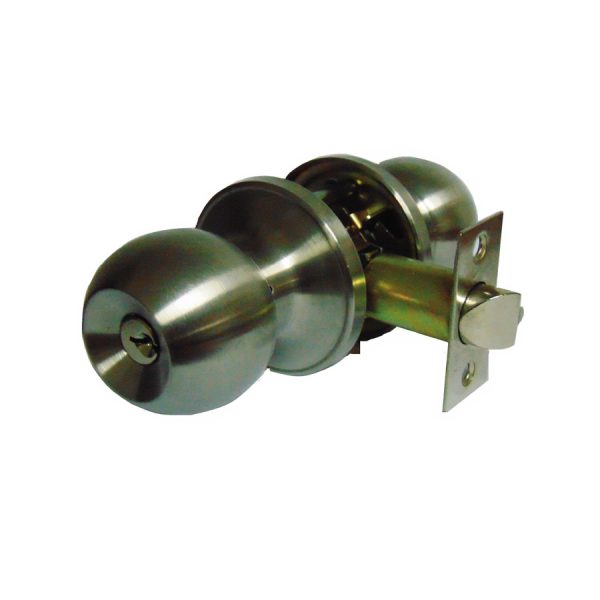 Cerradura Pomo Tubular Ac. Inoxidable