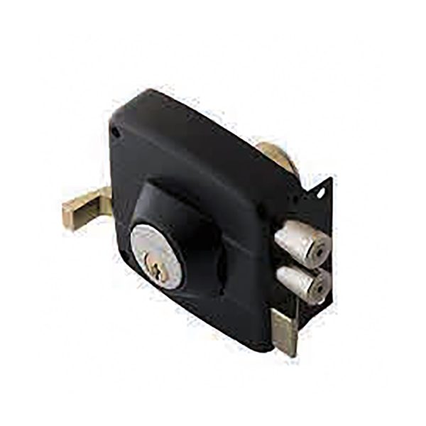 Cerradura Sobreponer Negra Cilindro Fijo 3 Llaves