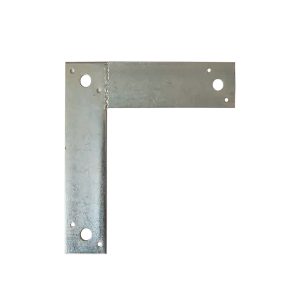 Escuadra Plana Fierro Zincada Blanca