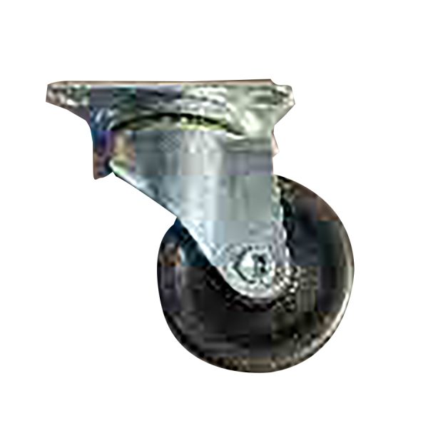 Rueda de Nylon Maciza con Base Rodamientos